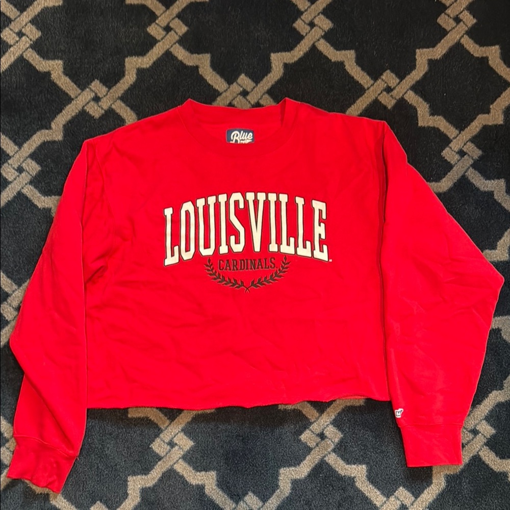 Russell Athletic Red Louisville Cardinals Crop Top